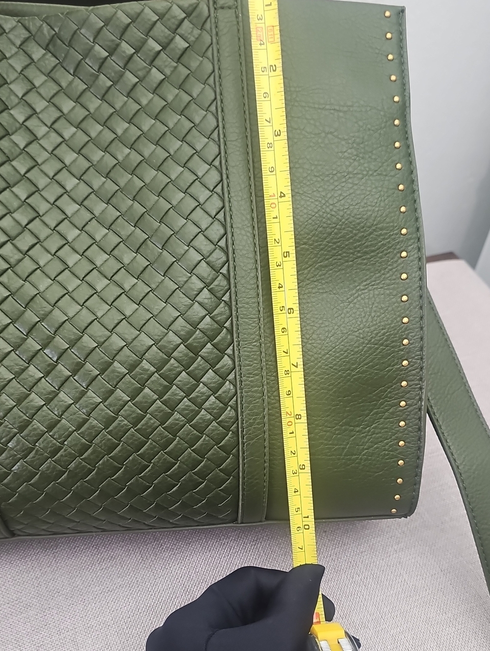 Style & Co. Woven Mediun Boxy Tote. - Picture 9 of 9